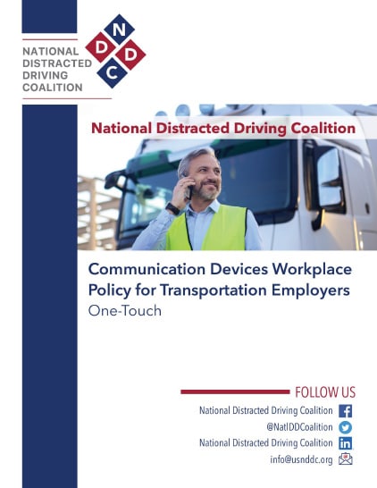 Communications Devices Workplace Policy for Transportation Employers (One-Touch)