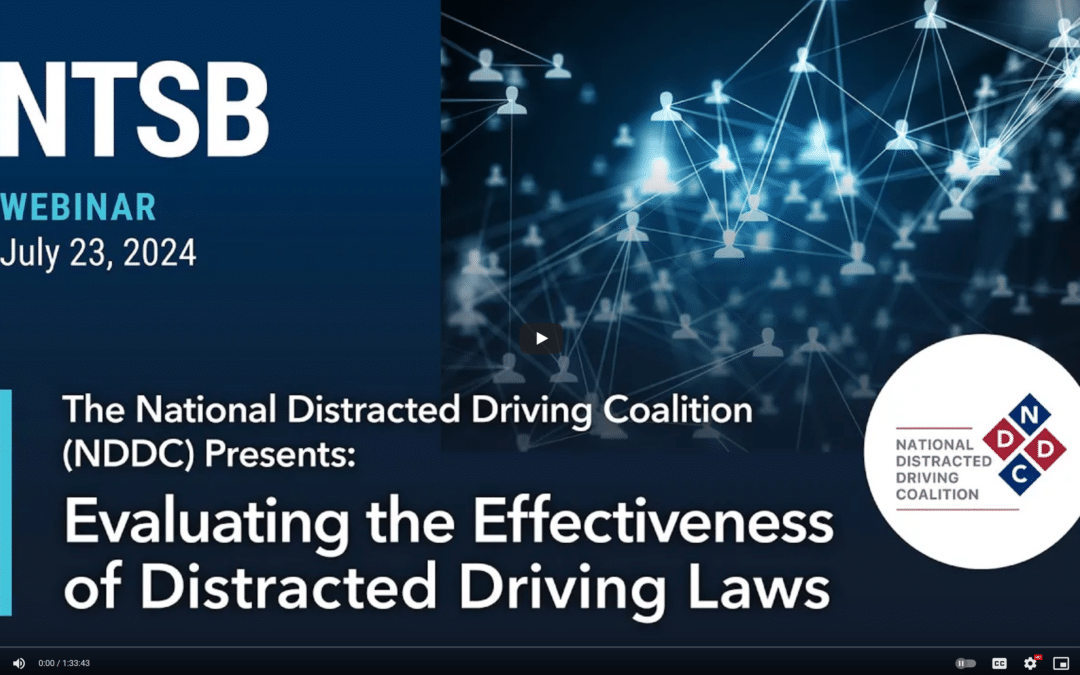 Recording now available: Evaluating the Effectiveness of Distracted Driving Laws webinar